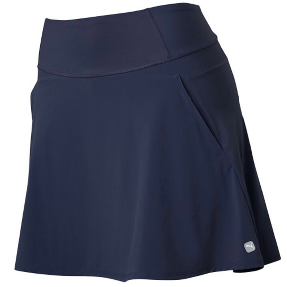 Puma Solid Navy Blue Woven Skort Sz XXL 2XL Golf Tennis Like New PWRSHAPE - Picture 1 of 8